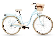 Goetze COLOURS dámské jízdní kolo, kola 26”, výška 150-170 cm, 1-rychlostní, Světle modrý